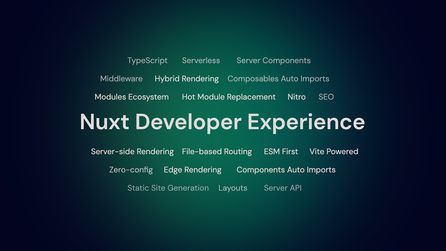 List of Nuxt features that enhance developer experience